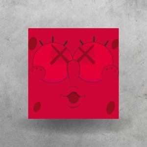 Kaws Spongebob Red